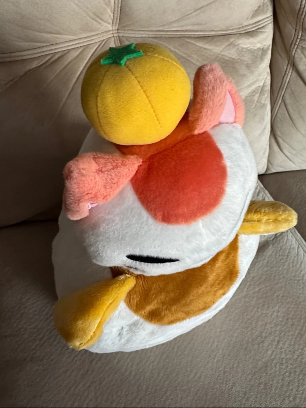 Cute Plush Cat Stack Toy - White, Brown & Yellow - Picture 5 of 6